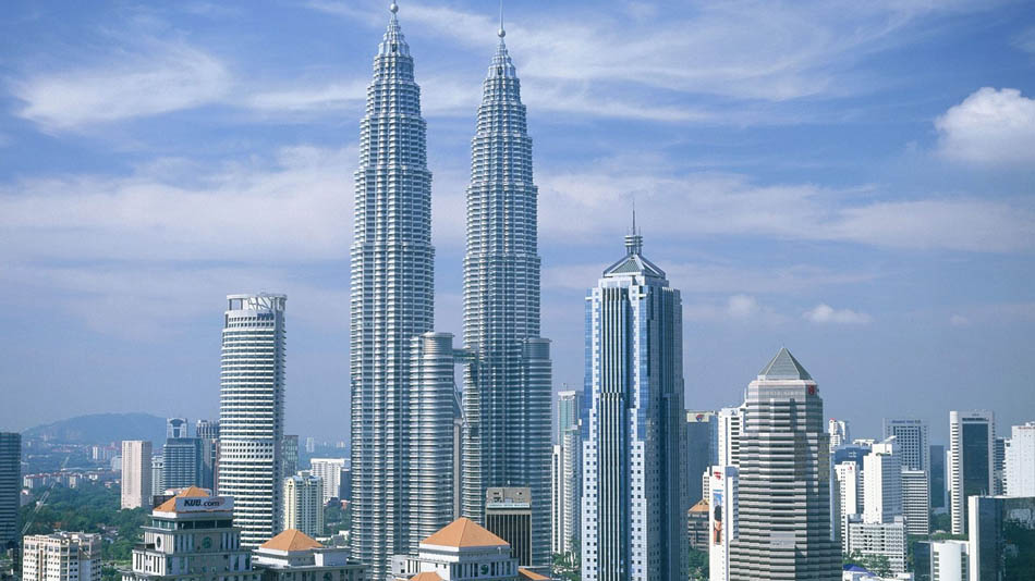Malaysia Building White Stone Sky Skyscrapers
