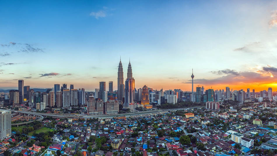 Malaysia Petronas Twin Towers Sky Top View