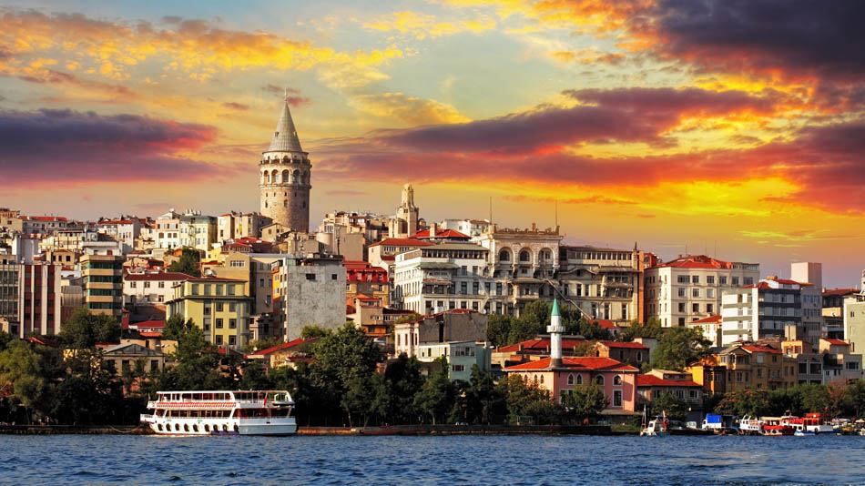 Istanbul Turkey Sea Buildings
