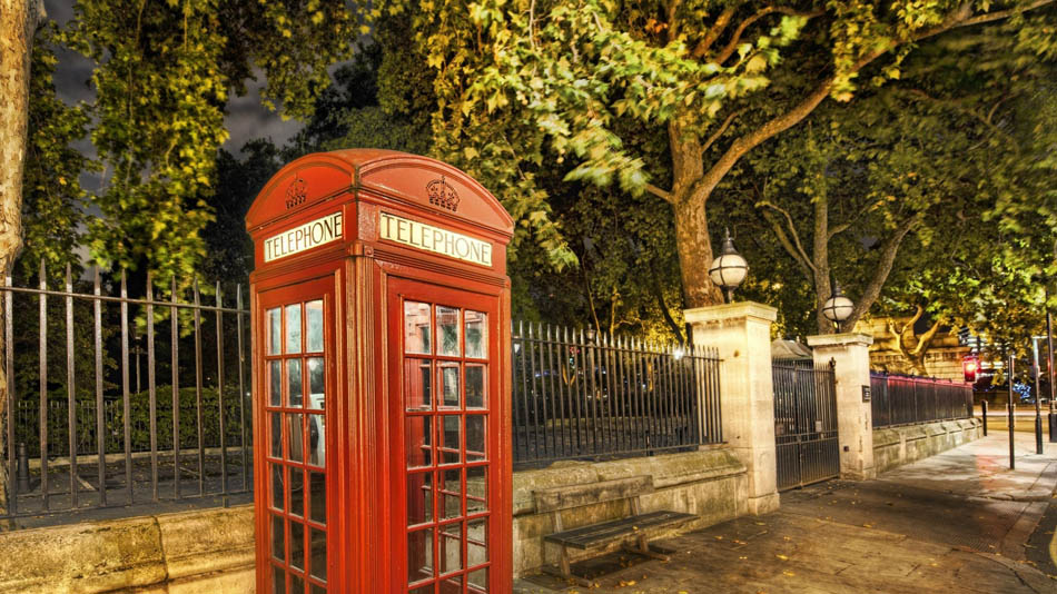 London City Street Phone Booth